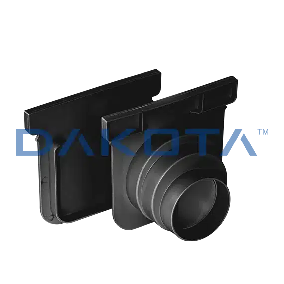 Set Tappi Aperto/Chiuso per canalette Pegasus Plus 130x120 - Neri - (2 pz. a set)
