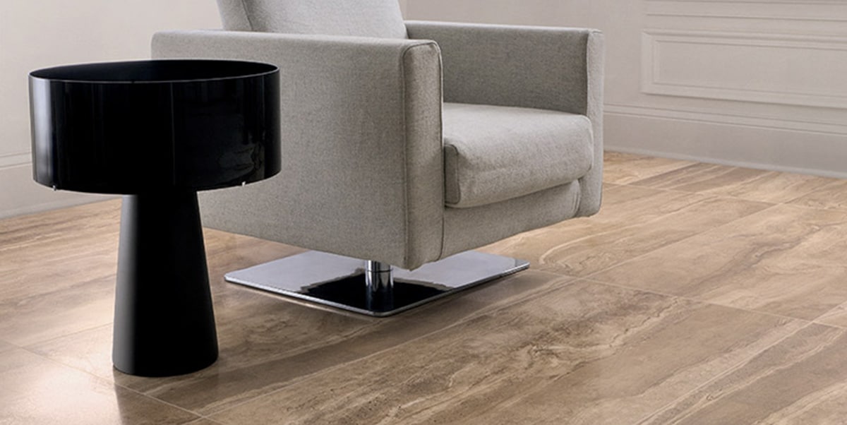 Gres spessorato DUOMO TRAVERTINO NOCE 30x60x0,9 cm