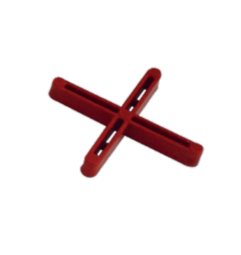 Distanziatore a croce per fughe da 4 mm - Confezione da 50 buste (200 pz. ognuna)