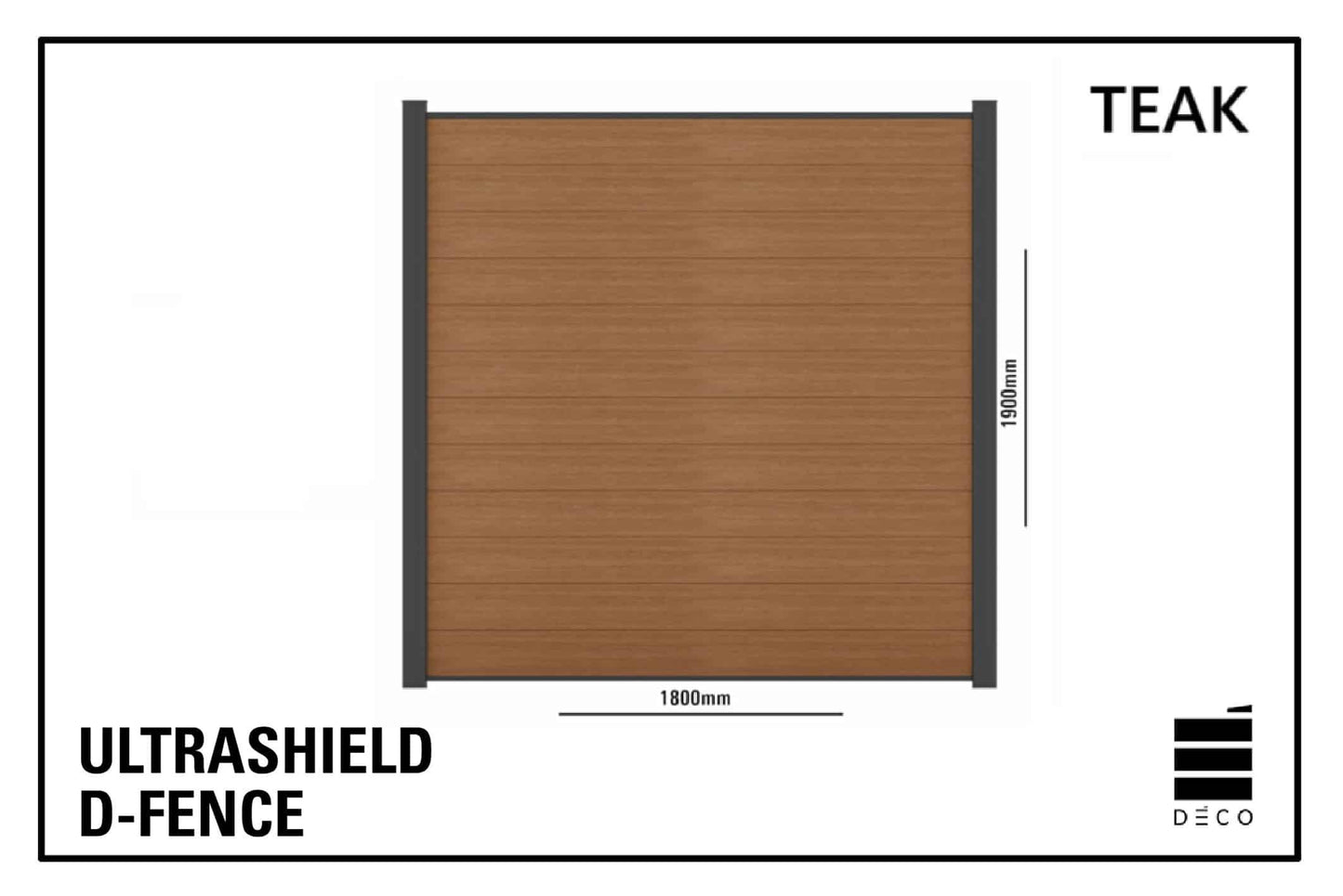 ULTRASHIELD D-FENCE - Moduli Divisori - Doga Full Claddy- 1800X1900 mm