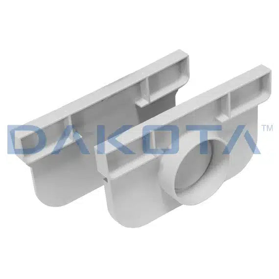 Set Tappi Aperto/Chiuso per canalette Pegasus Plus 130x75 - Grigi - (2 pz. a set)