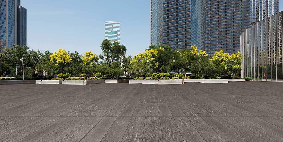 Gres spessorato SUPER HARD KERAMIK ZERMATT SCURO 40x80x3 cm