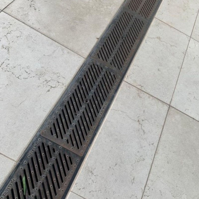 Canaletta Taurus 130 x 150 con griglia in ghisa D400 premontata