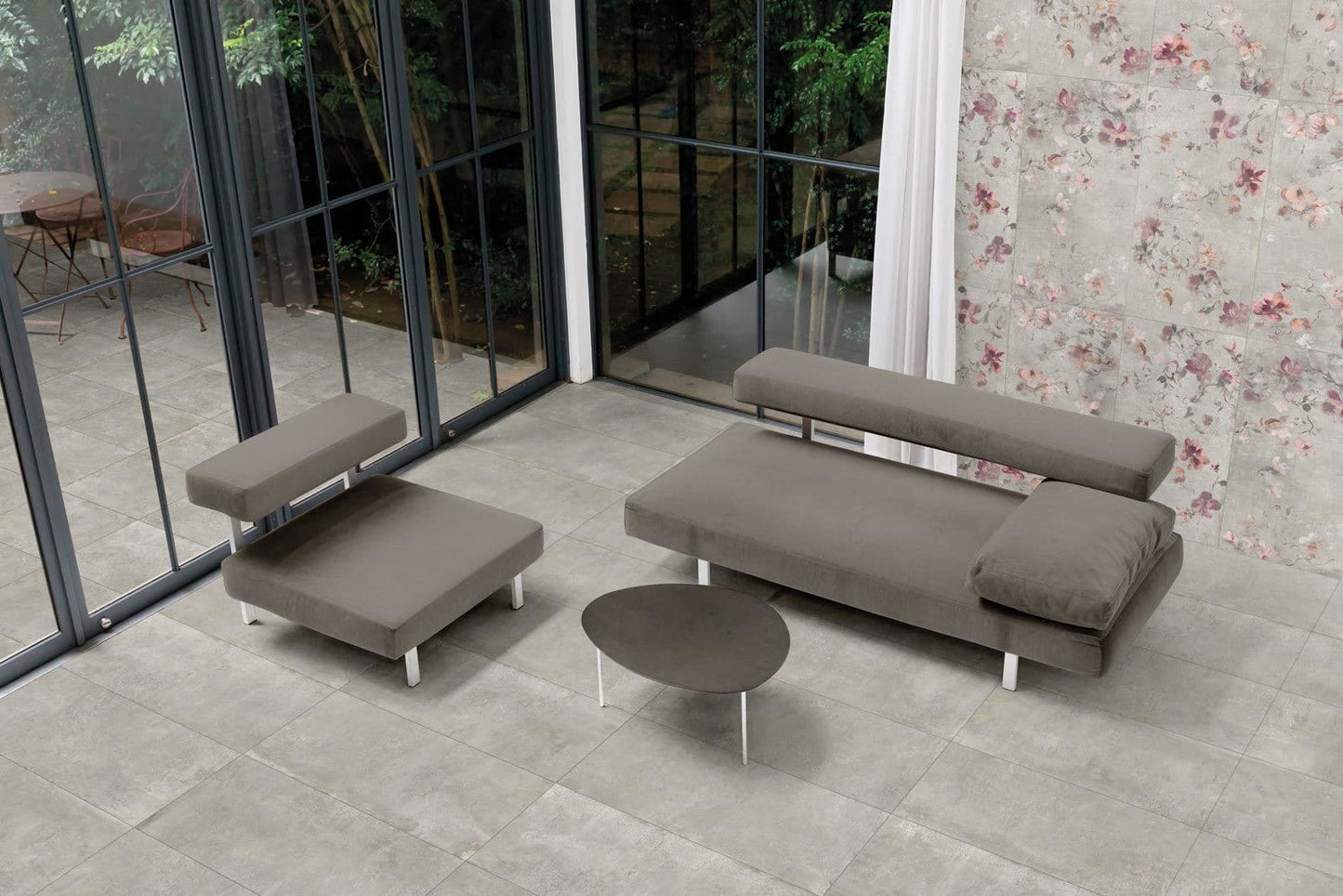 Gres spessorato ULTRA CULT GREY 60x60x2 cm