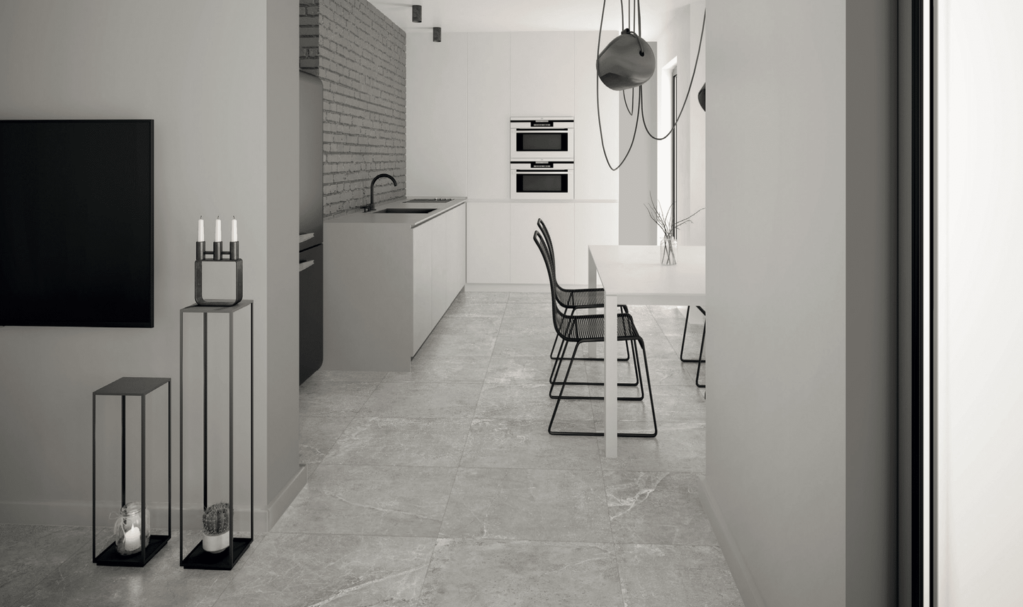 Gres spessorato ULTRA ERMETICA GRIGIO 60x60x2 cm