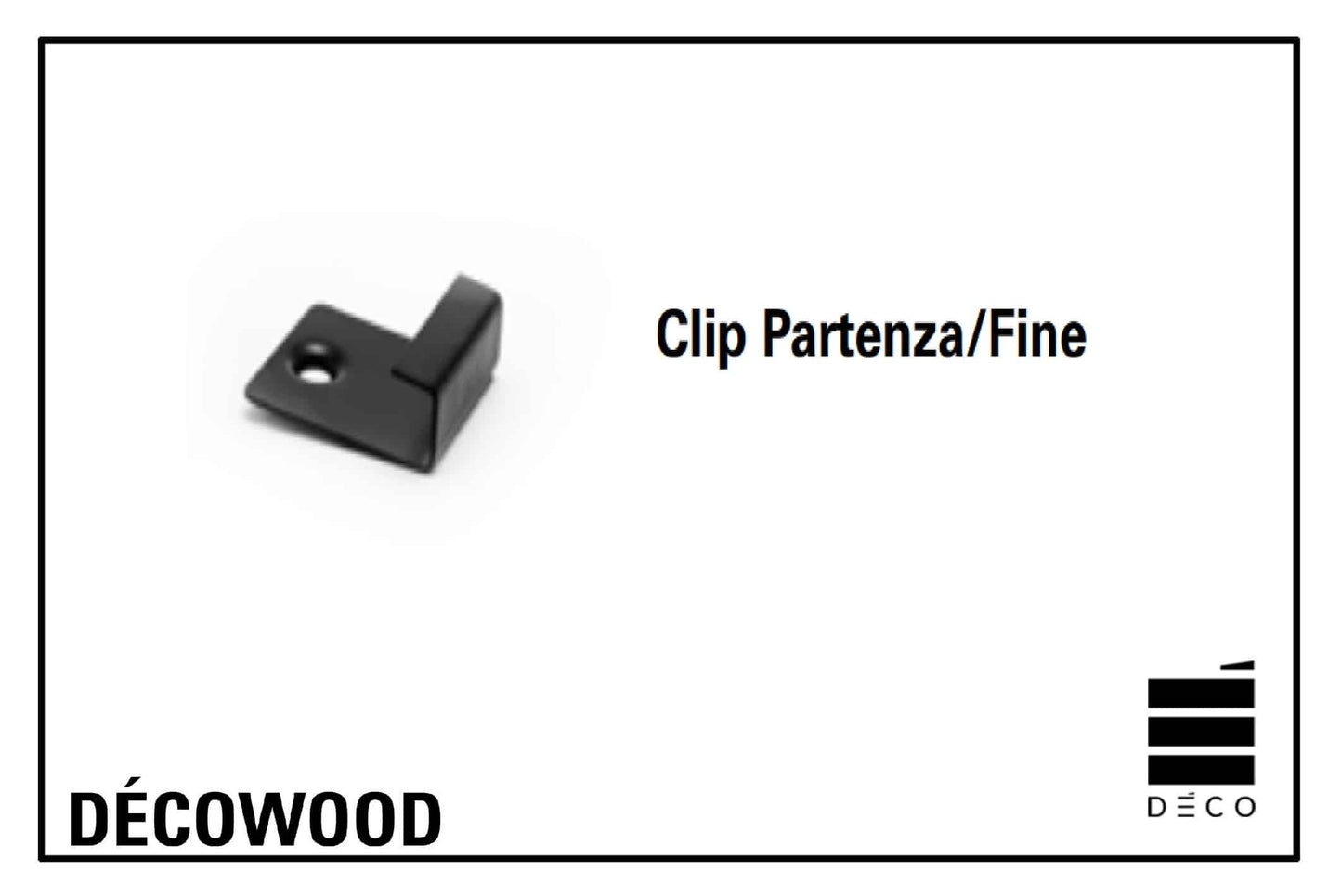 DÉCOWOOD - Clip partenza/fine - Confezione da 100 pz.
