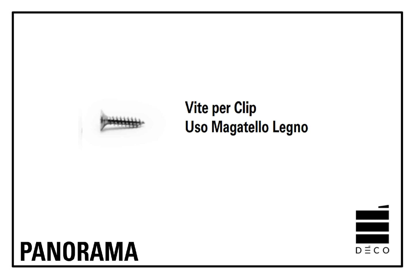 PANORAMA - Vite per Uso Magatello Legno - Confezione da 500 pz.
