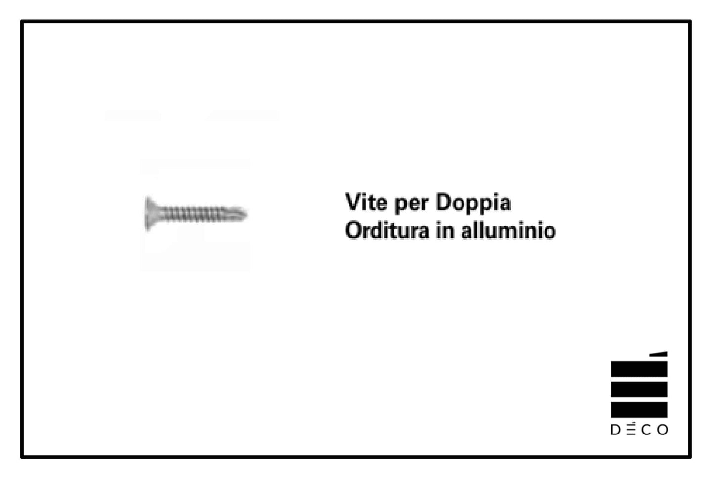 Vite per Doppia Orditura in alluminio - Autoforante