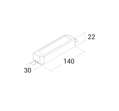 Driver - Alimentatore corrente costante 350 mA - IP20 - max 16,8W