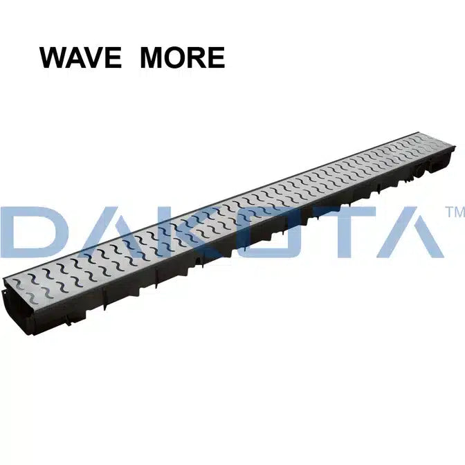 Pegasus Plus One S - Colore Nero - con Griglia in Acciaio Inox modello Wave More