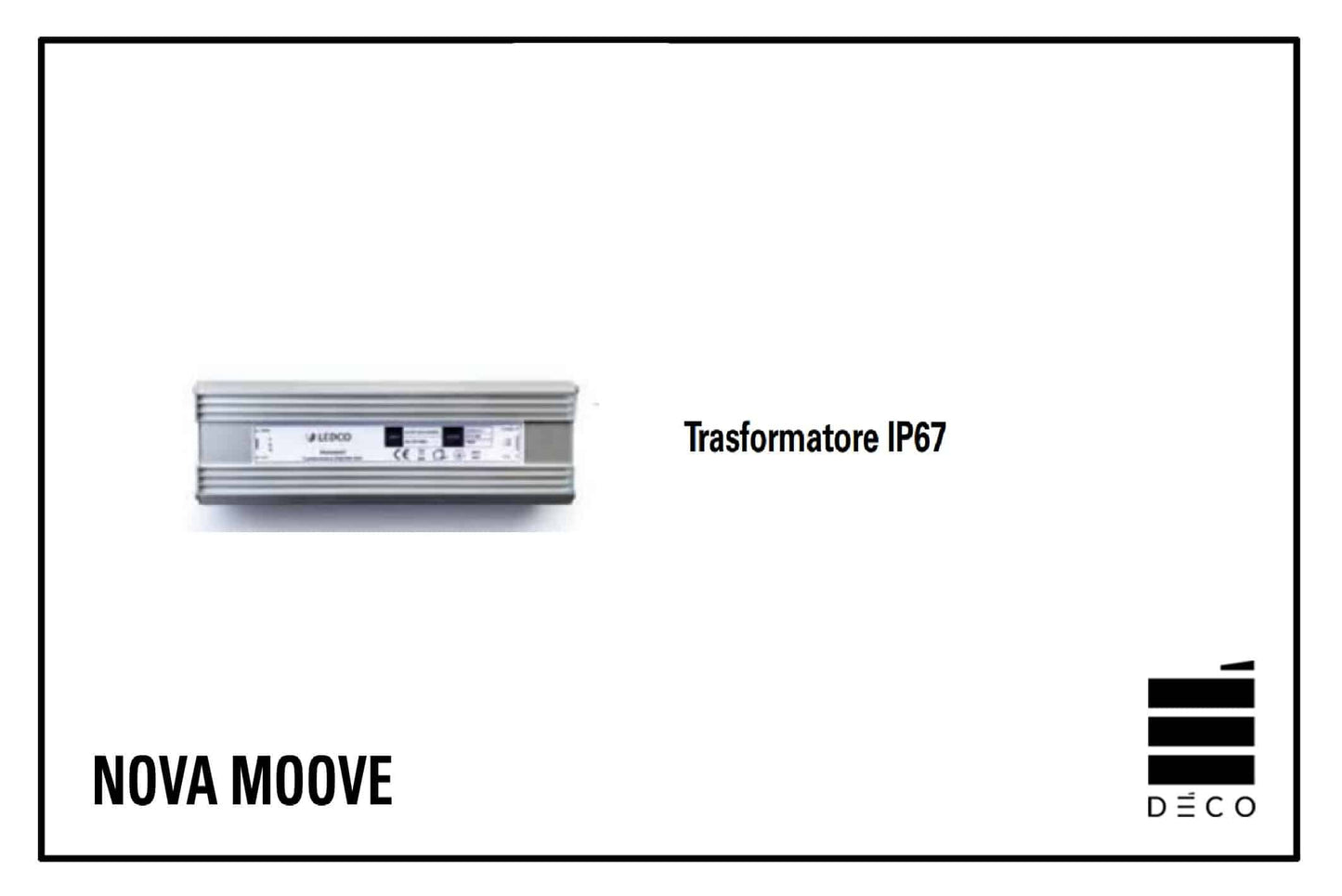 NOVA- Trasformatore 200W per Led di illuminazione per frangisole Ultrashield e Firewall Twix, Classic e XL