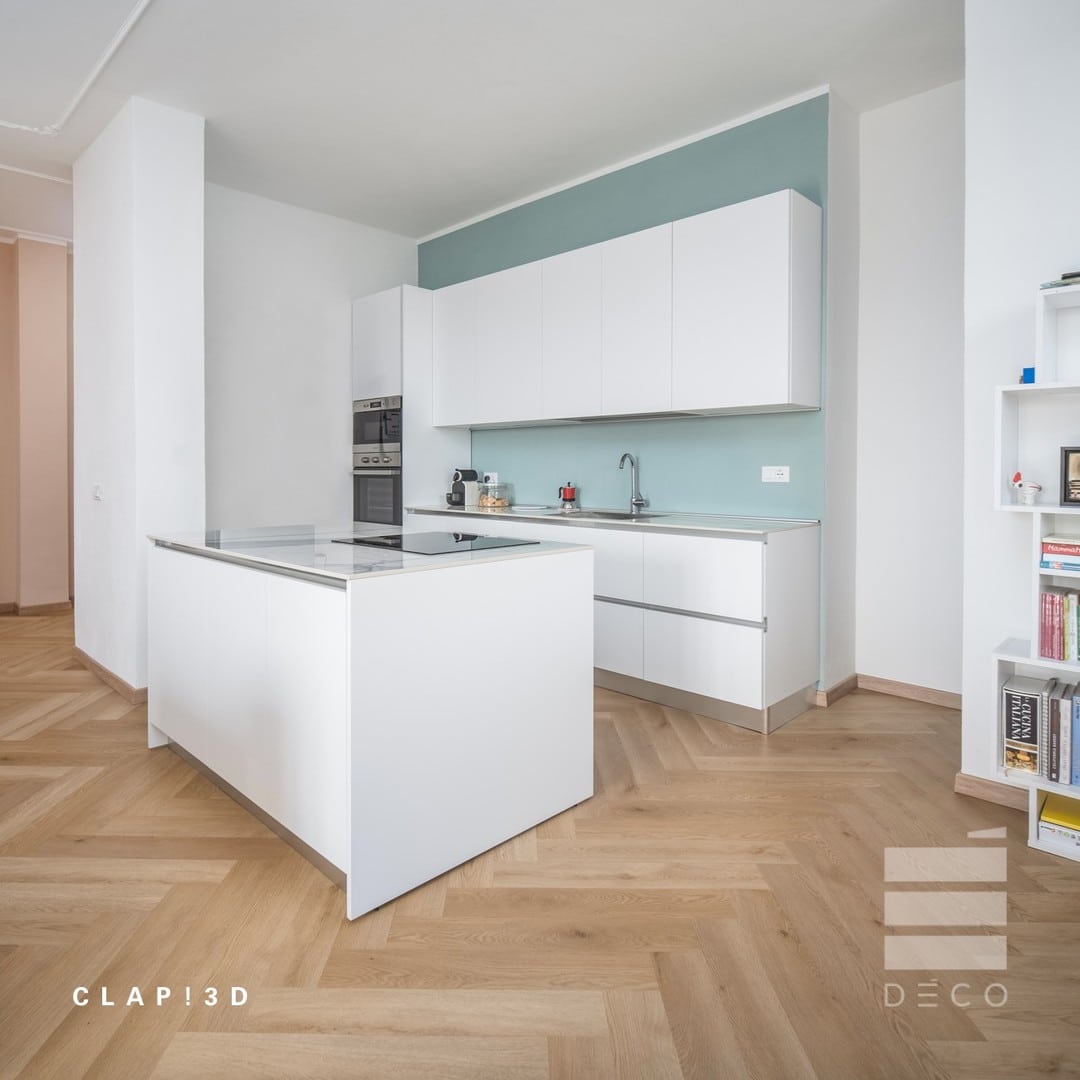 CLAP! 3D - Pavimento a posa immediata - Doga Spina Italiana Pinna (Decoro Legno) 762x127x5mm