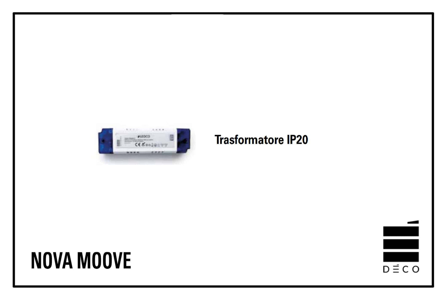 NOVA- Trasformatore 50W per Led di illuminazione MOOVE.URBAN con Doga Tower