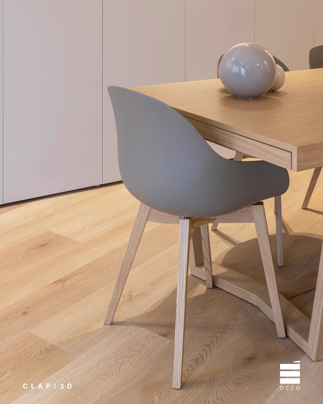 CLAP! 3D - Pavimento a posa immediata - Doga Multiformat Pinna Misura C (Decoro Legno) - 6x150x1800mm