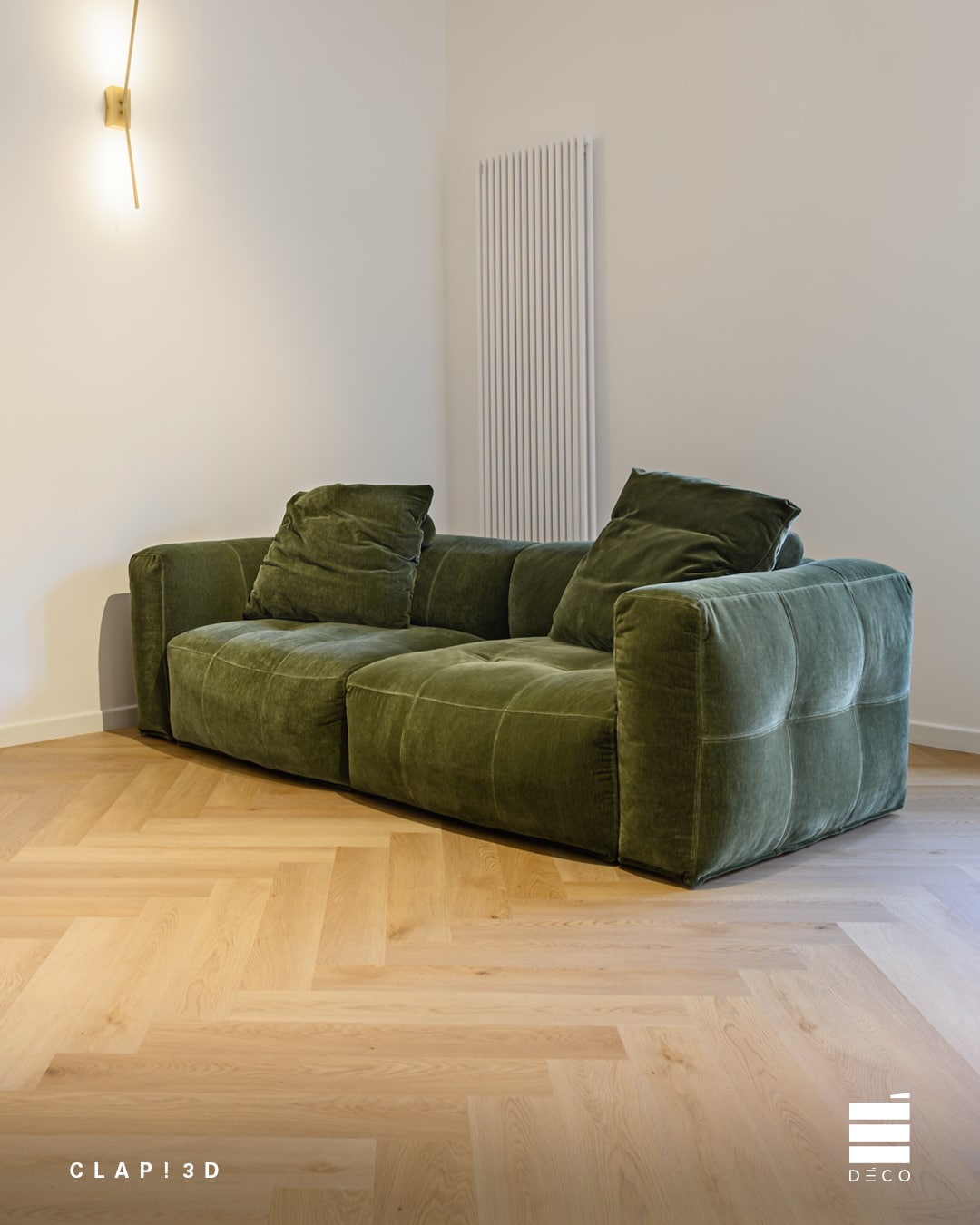 CLAP! 3D - Pavimento a posa immediata - Doga Spina Italiana Yadan (Decoro Legno) 762x127x5mm