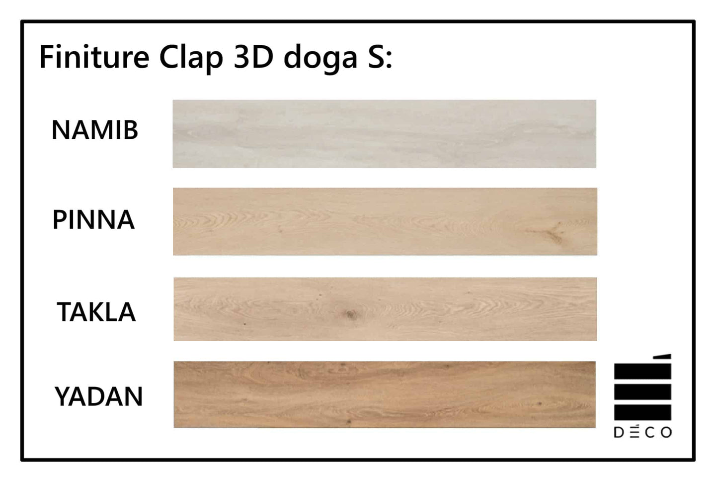 CLAP! 3D - Pavimento a posa immediata - Doga S Takla (Decoro Legno) 5x181x1220mm