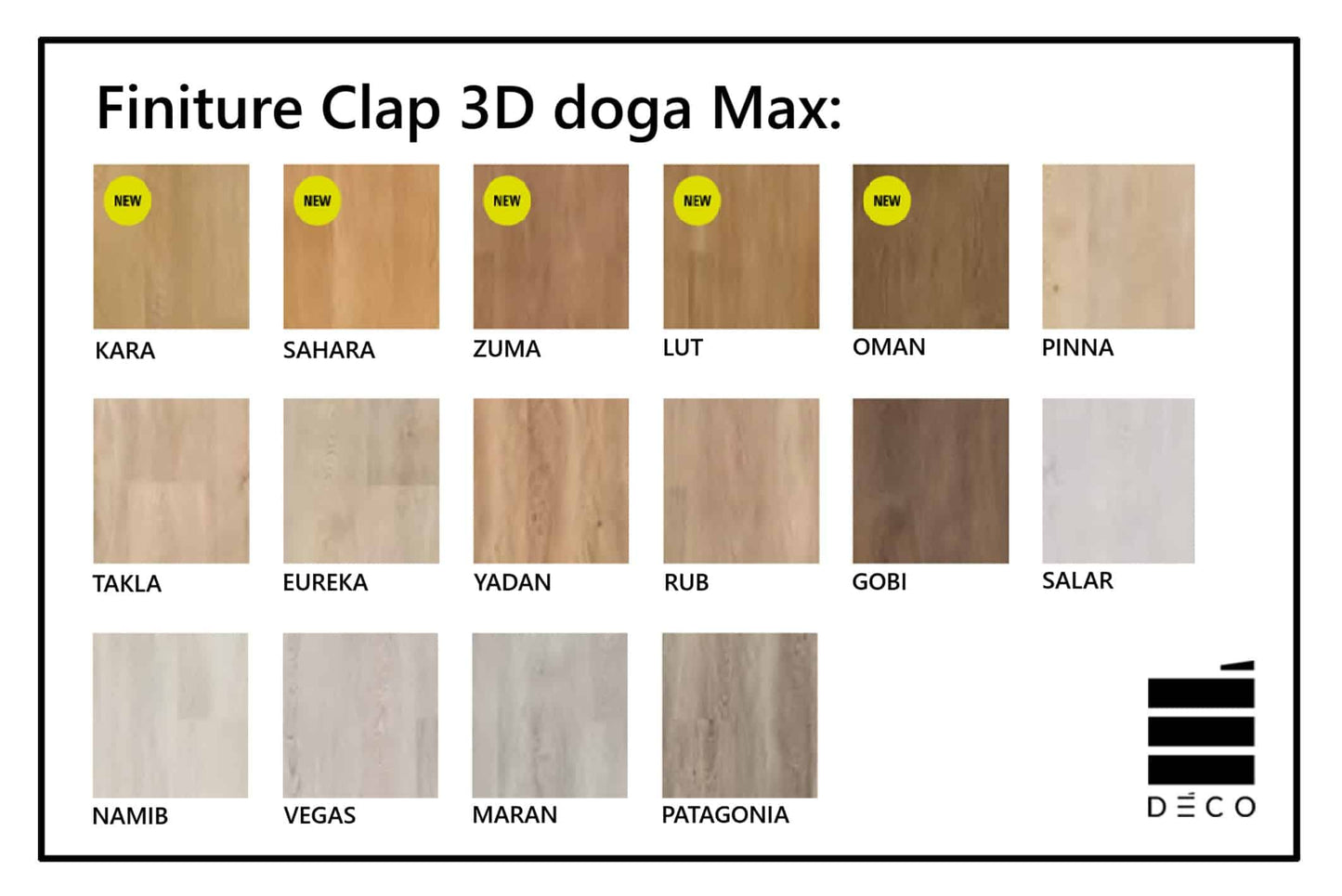 CLAP! 3D - Pavimento a posa immediata - Doga Max Zuma (Decoro Legno) 6x228x1800mm