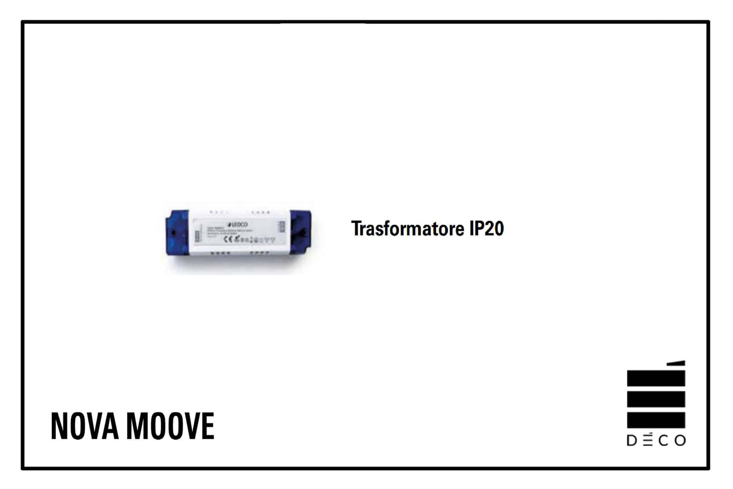 NOVA- Trasformatore 80W per Led di illuminazione MOOVE.URBAN con Doga Tower