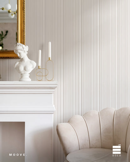 MOOVE.URBAN/Classic- Rivestimento a posa immediata - Finitura Snow White- Doga Tower 13x149x2800mm