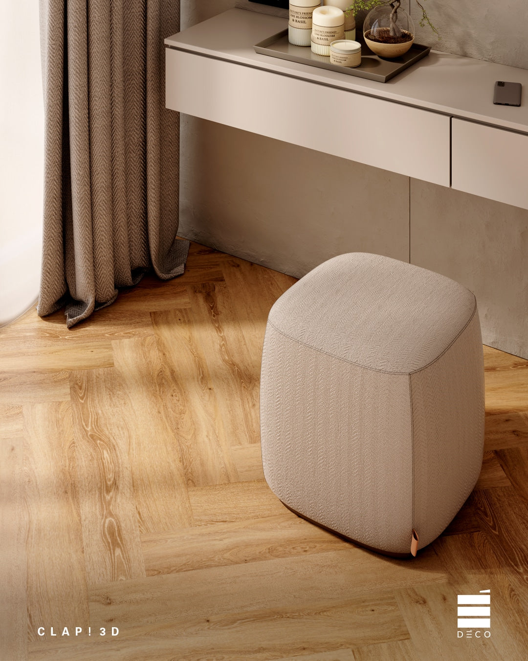 CLAP! 3D - Pavimento a posa immediata - Doga Spina Italiana Yadan (Decoro Legno) 762x127x5mm