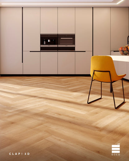 CLAP! 3D - Pavimento a posa immediata - Doga Spina Italiana Takla (Decoro Legno) 762x127x5mm