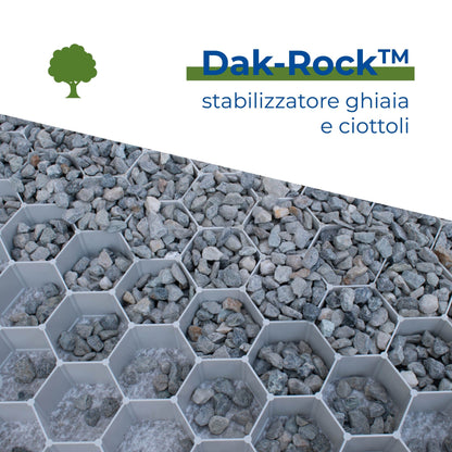 DAK-ROCK - Stabilizzatore “a libro” in PE-HD dim. 1.590 x 1.123 x h. 30. mm
