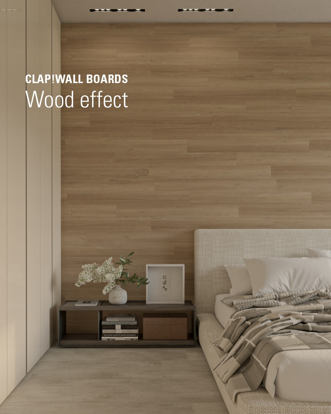 CLAP!WALL - Rivestimento a parete posa immediata - Wood Effect Rata - Doga Boards (Decoro Legno) - 3x130x1226mm