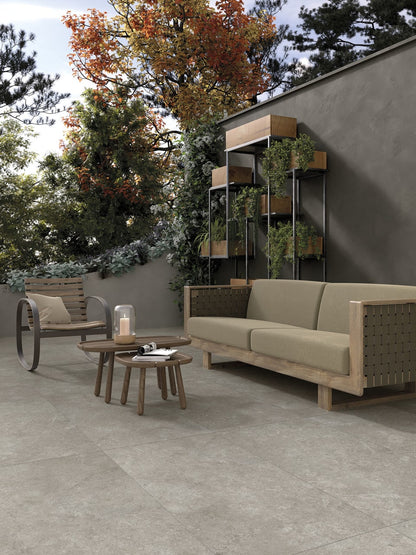 Gres spessorato ULTRA QUEEN STONE ACCIAIO 60x120x2 cm