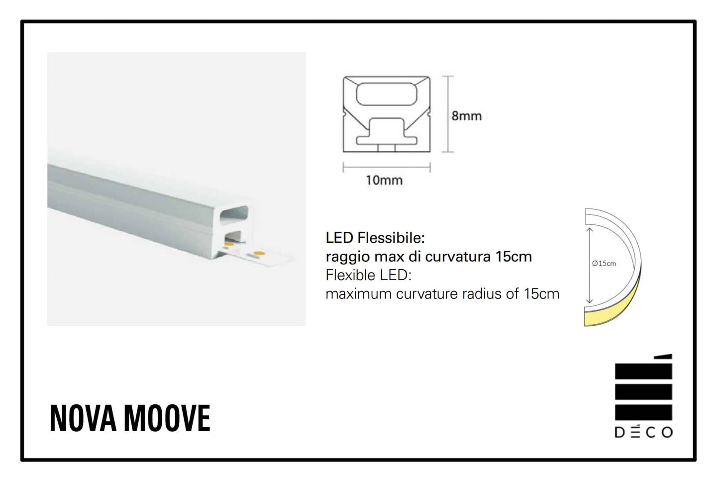 NOVA- Trasformatore 24 W per Led di illuminazione MOOVE.URBAN con Doga Tower