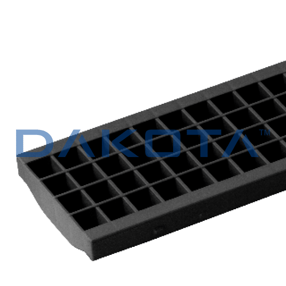 Griglia Extra Strong Nera con Clip per canaletta Pegasus 130