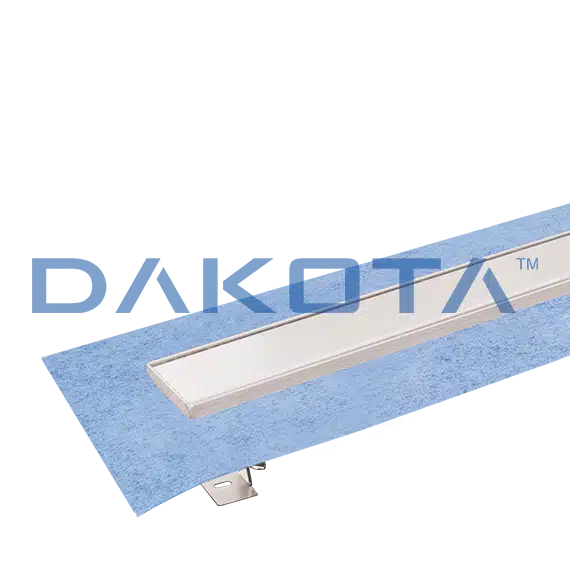 Kit - Canaletta Dakua+ Plus con Griglia Inox Duo 800 - Canaletta per doccia a pavimento Double Face 78x800