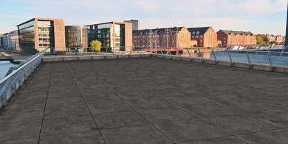 Gres spessorato SUPER HARD KERAMIK BLUESTONE BLACK 90x90x3 cm