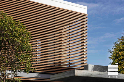 ULTRASHIELD STILO - Schermatura Frangisole - Stilo S - 60x42x3000- Finitura Teak