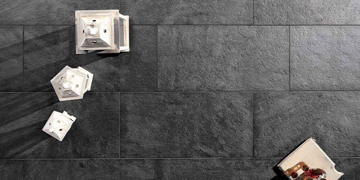 Gres spessorato CASTELLO ANTRAZYT 50x100x2 cm