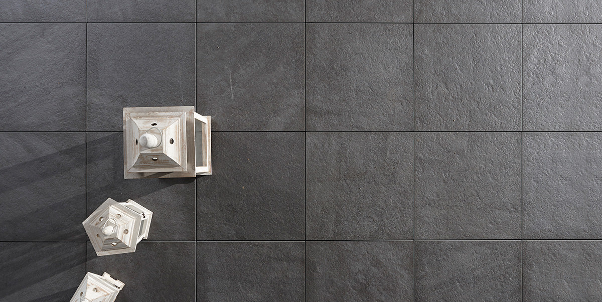 Gres spessorato CASTELLO ANTRAZYT 60x60x2 cm