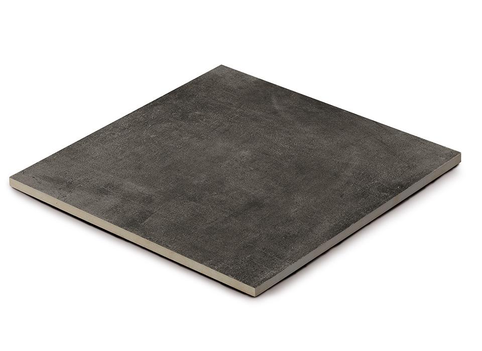 Gres spessorato CEMENTO BLACK 60x60x2 cm - da pavimentazione e rivestimento