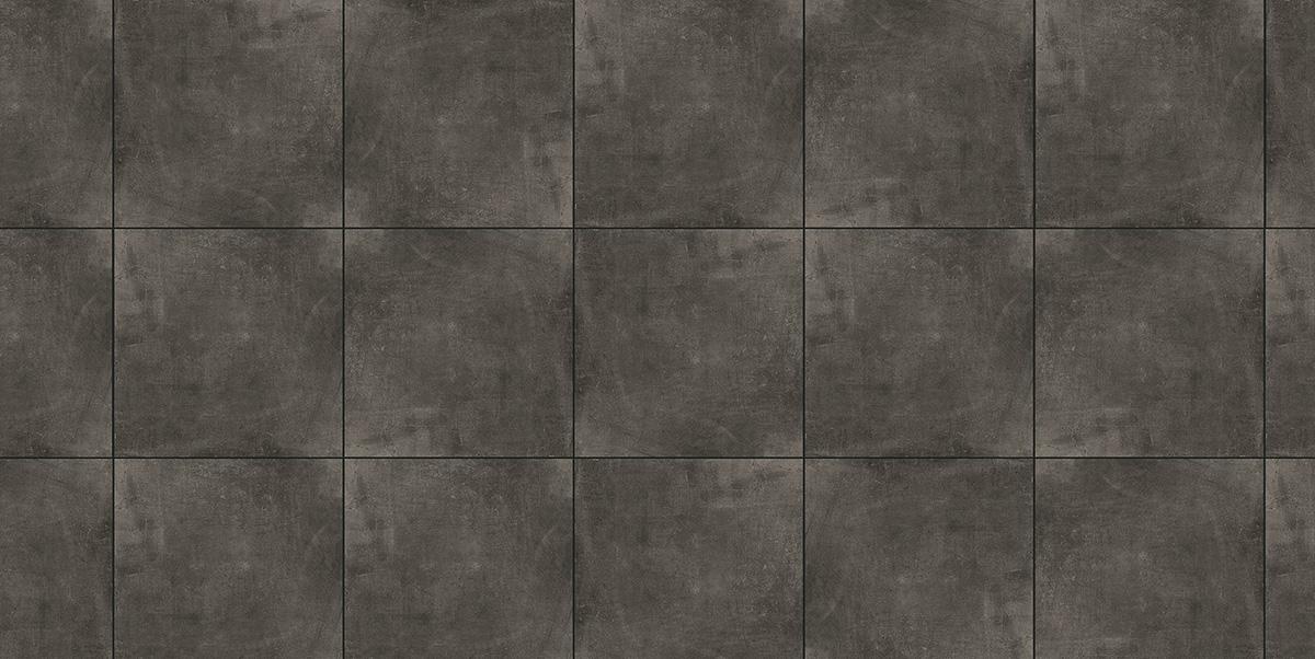 Gres spessorato CEMENTO BLACK 60x60x2 cm - da pavimentazione e rivestimento