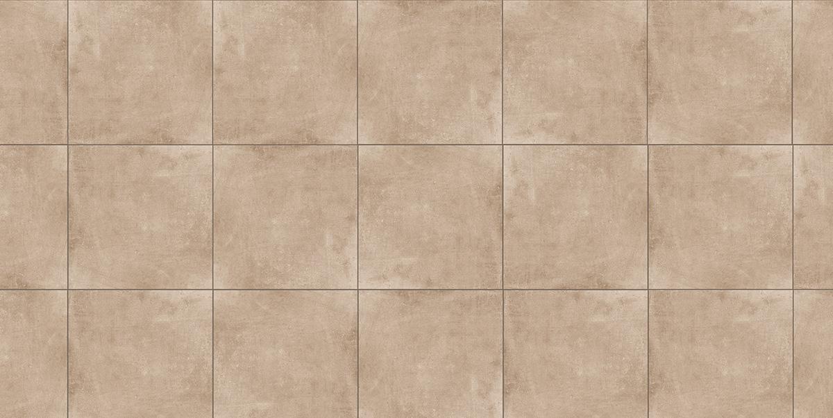 Gres spessorato CEMENTO TAUPE 60x60x2 cm - da pavimentazione e rivestimento