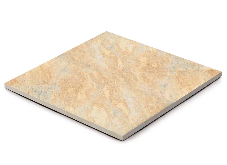 Gres spessorato COLOSSEO QUARZITE GIALLA 60x60x2 cm