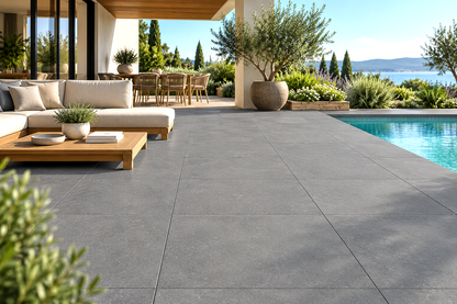 Gres spessorato CASAFINO KERAMIK DUNKELGRAU 60x60x2 cm - STOCK DA 425,88 mq