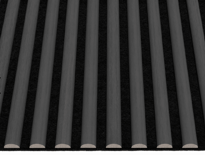 MOOVE.ZEN- Rivestimento a posa immediata - Finitura Charcoal- Doga Olimpo 21x545x2900mm