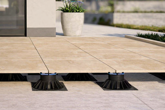 Kit Pronto Quarzo Beige 80x80x2cm Gres Flottante