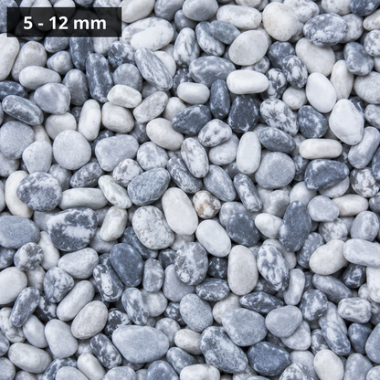 Ciottolo Ice Blu Bardiglio selezionato e calibrato