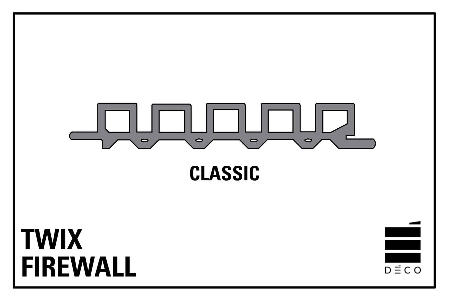 FIREWALL TWIX - Rivestimento - Profilo Classic - 29x207x3000mm
