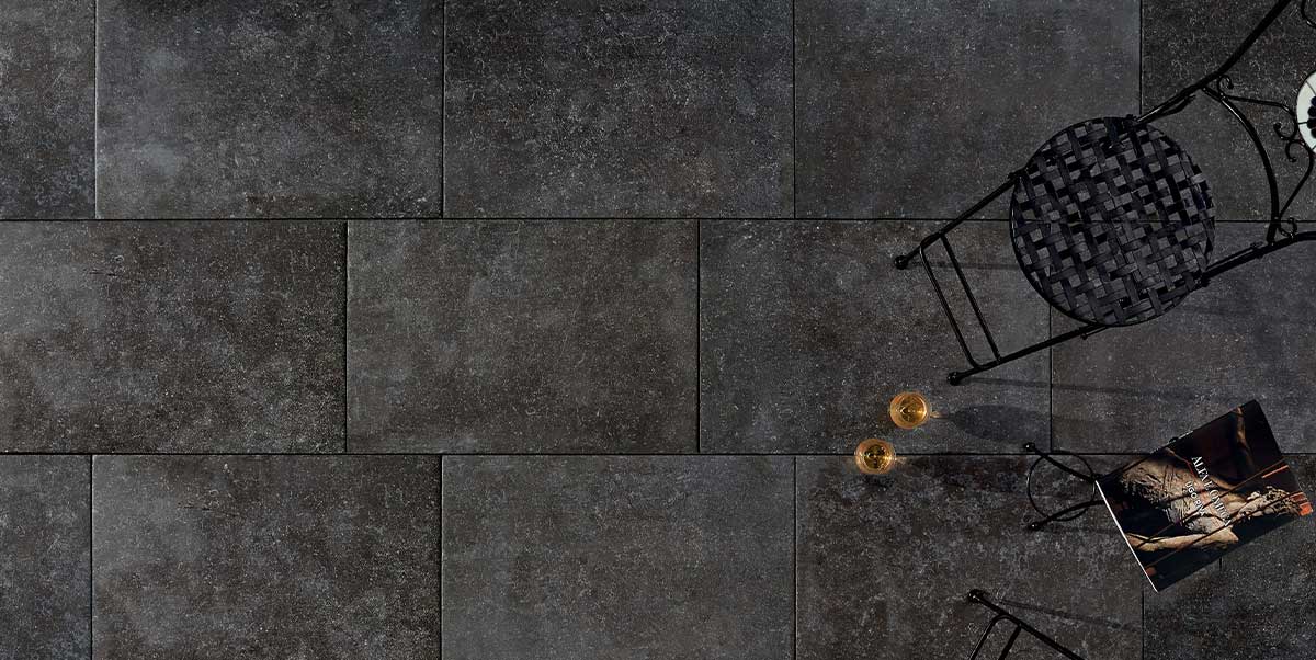 Gres spessorato DUOMO BLUESTONE NOIR 60x90x2 cm