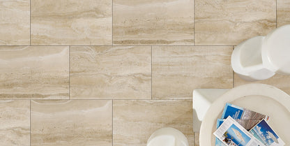 Gres spessorato DUOMO TRAVERTINO BEIGE 60x90x2 cm