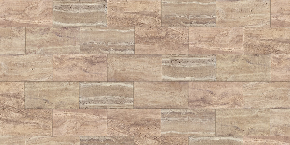 Gres spessorato DUOMO TRAVERTINO NOCE 30x60x0,9 cm