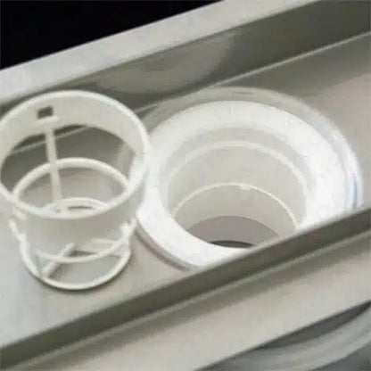 Kit - Canaletta Dakua+ Base con Griglia Inox Square 700 - Canaletta per doccia a pavimento 78x700