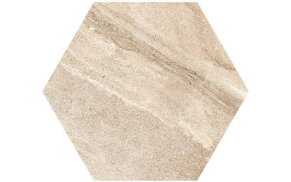 Gres spessorato ESAGONO CAPPUCCINO - Ø 60-52x2 cm