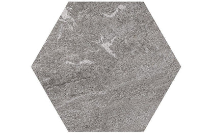 Gres spessorato ESAGONO GRIGIONI - Ø 60-52x2 cm